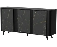Cama Meble Komoda - Cama Volare 151 x 39 x 75 cm Juoda/San Sebastianas