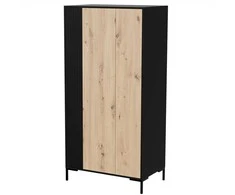 Cama Meble Spinta - Cama Merci 90 x 55 x 184 cm Juoda/Ąžuolo Artisan