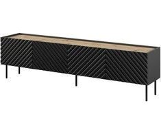 Laikiklis Cama Meble Televizoriaus Spintelė - Onda 200x40x35-54 Juoda