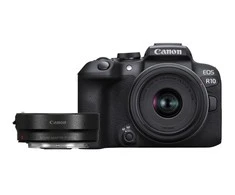 Canon EOS R10 + RF-S 18-45mm F4.5-6.3 IS STM (F/4.5-6.3 IS STM) + tvirtinimo adapteris EF-EOS R