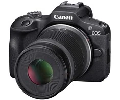 Canon EOS R100 + RF-S 18-45mm + RF-S 55-210mm + Mount Adapteris EF-EOS R