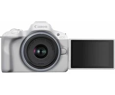 Canon EOS R50 + RF-S 18-45mm IS STM (Baltas) + RF-S 55-210mm IS STM + Mount Adapteris EF-EOS R