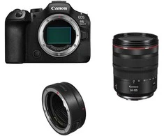 Canon EOS R6 Mark III + RF 24-105mm f/4L IS USM + Mount Adapteris EF-EOS R