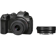 Canon EOS R7 + RF-S 18-45mm F4.5-6.3 IS STM(F/4.5-6.3 IS STM) + Mount Adapteris EF-EOS R