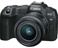 Canon EOS R8 + RF 24-50mm IS STM + Mount Adapteris EF-EOS R