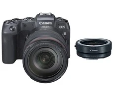 Canon EOS RP + RF 24-105mm f/4L IS USM + Mount Adapteris EF-EOS R