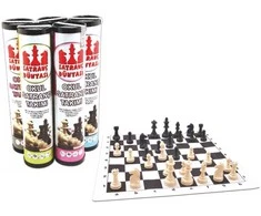 Chess World Roll Cylinder Šachmatų Rinkinys L Dydis Star