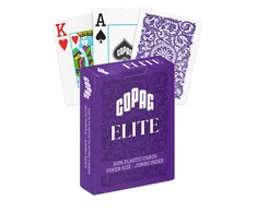 Copag 1546 Elite Poker Size - Jumbo Index Žaidimų Kortos (Violetinės)