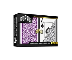 Copag 1546 Elite Poker Size Jumbo Index Žaidimo Kortos Dviguba Kaladė (Violetinė ir Pilka)