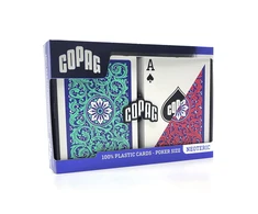 Copag 1546 Neoteric Poker Size Standard Index Žaidimo Kortos Dviguba Kaladė (Raudona Ir Žalia)
