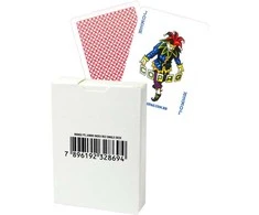 Copag 4 Corner Jumbo Pokerio Kortos Baltoje Dėžutėje (Raudonos)