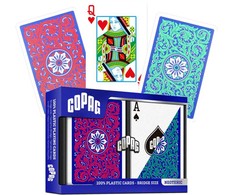 Copag Elite Bridge Regular Index Žaidimo Kortos Dviguba Kaladė (Raudonos Ir Žalios)
