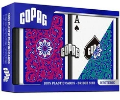 Copag Elite Bridge Regular Index Žaidimo Kortos Dviguba Kaladė (Raudonos Ir Žalios)