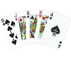 Copag Elite Bridge Regular Index Žaidimo Kortos Dviguba Kaladė (Auksinės Ir Juodos)
