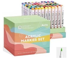 Akriliniai markeriai - flomasteriai ARRTX 90B, 90 spalvų