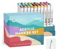 Akriliniai markeriai - flomasteriai ARRTX 60C, 60 spalvų
