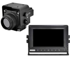 DALI Naktinio matymo sistema automobiliui - termovizorinė kamera ir 7" CCTV monitorius atsparus vandeniui