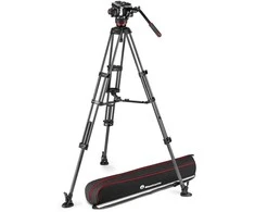 Dalys - Manfrotto Twin Carbon 504X Anglies Pluošto Šakė ir Galva
