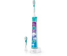 Elektrinis vaikiškas dantų šepetėlis Philips Sonicare For Kids, HX6352/11, žalias