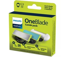 Dantų šepetėlis Elektrinio Skustuvo Galvutė - Philips Norelco OneBlade QP936/50 3 Vnt. Įvairiaspalvės