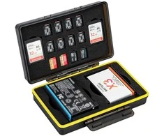 Dėklas - JJC BC X4ST Multi Function Baterija Case (holds 2 batteries, 2 SD cards, 12 Micro SD cards)