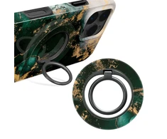 Dėklas MIO Žalias Marble Magsafe Case Compatible Ring Holder