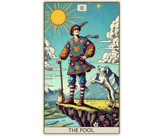 Dėlionė Iš Medžio Tarot: The Fool (250 detalių) Fantasy Puzzles