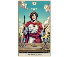 Dėlionė Iš Medžio Tarot: The Magician (250 detalių) Fantasy Puzzles