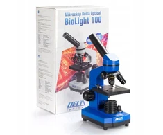 Deltaoptical Biologinis Mikroskopas - Delta Optical BioLight 100, 40x-400x Didinimas, Mėlyna