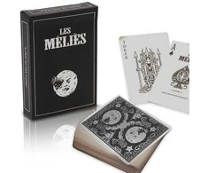 Difatta Žaidimų Kortos - Les Melies Sidabrinė Riboto Leidimo 54 Kortos 63.5x88.9mm JAV