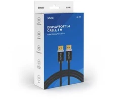 „DisplayPort Kabelis“ – SAVIO DisplayPort (M) V1.4, 3 m, CL-176