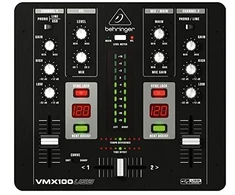 DJ Mikseris - Behringer VMX100USB 2-Kanalo USB DJ Maišytuvas Su Mikrofono Įvestimi Juodas