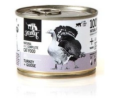 Drėgnas Kačių Maistas - 3COTY 24 Kalakutiena ir Žąsis 180g Be Grūdų, Be Glitimo