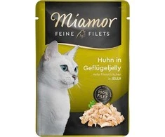 Drėgnas Kačių Maistas - Miamor Feine Filets su Paukštiena, 100g