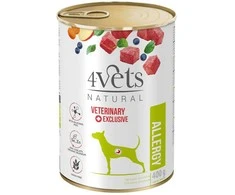 4VETS Natural Allergy ėriena Dog - šlapias šunų maistas - 400g