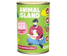 Drėgnas Šunų Maistas - Animal Island Antis su Soromis ir Morkomis 400g
