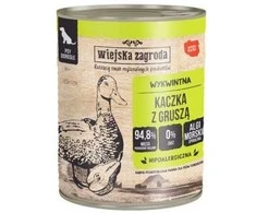 Drėgnas Šunų Maistas - WIEJSKA ZAGRODA Antiena Su Kriauše - 800g