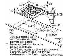 Bosch Serie 4 PNP6B6K40 Dujinė kaitlentė with 4 zones