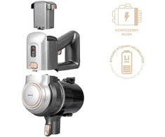 Dulkių siurblys Siurblys - ELDOM OB210 22.2V 150W HEPA Be maišelio Sidabrinė