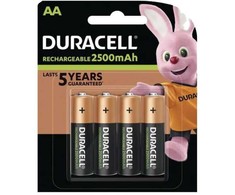 Duracell Rechargeable AA 2500mAh įkraunamos baterijos 4vnt.