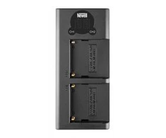 Dviejų kanalų įkroviklio ir dviejų NP-F570 baterijį Newell DL-USB-C rinkinys skirtas Sony