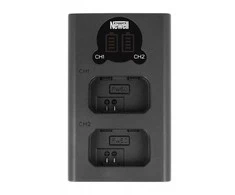 Dviejų kanalų įkroviklio rinkinys ir dvi NP-FW50 baterijos Newell DL-USB-C, skirtos Sony