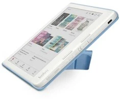 El. Knygų Skaityklės Priedas - Kobo Libra Miego Dėklas 195x155x20 mm Tamsiai Mėlynas