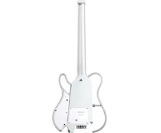DONNER-HUSH-X-LIVE-Baltas - Elektrinė gitara su įmontuotu garsiakalbiu