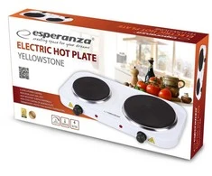 Esperanza EKH014W Electric cooker 2 zones Baltas