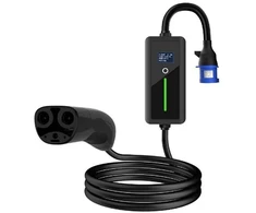 Elektrinis automobilio įkroviklis - HiSmart EV Nešiojamas Įkroviklis Tesla NACS, 6-32A, 7kW, 5m