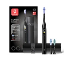 Elektrinis dantų šepetėlis - Oclean X Ultra 20 S, AI balsas, 40 dienų baterijos veikimo laikas, juodas