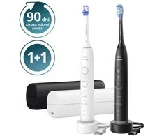 Elektriniai dantų šepetėliai Philips Sonicare 7100 HX7429/02, 2 vnt., juodas ir baltas