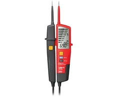 Elektrinis Matuoklis - UNI-T UT18D AC/DC Įtampos Matuoklis 12–690V Su LCD Ekranu, LED Žibintuvėlis Juodas
