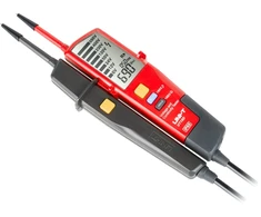 Elektrinis Matuoklis - UNI-T UT18D AC/DC Įtampos Matuoklis 12–690V Su LCD Ekranu, LED Žibintuvėlis Juodas
